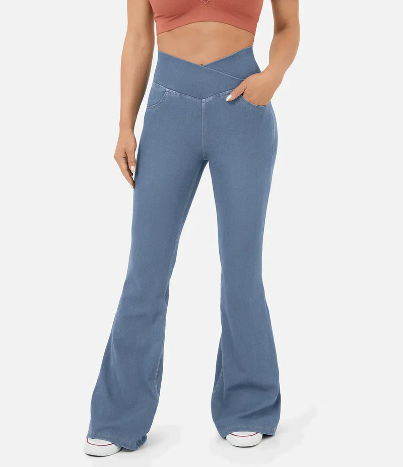 Calça Jeans Mab™ ganga de cintura alta