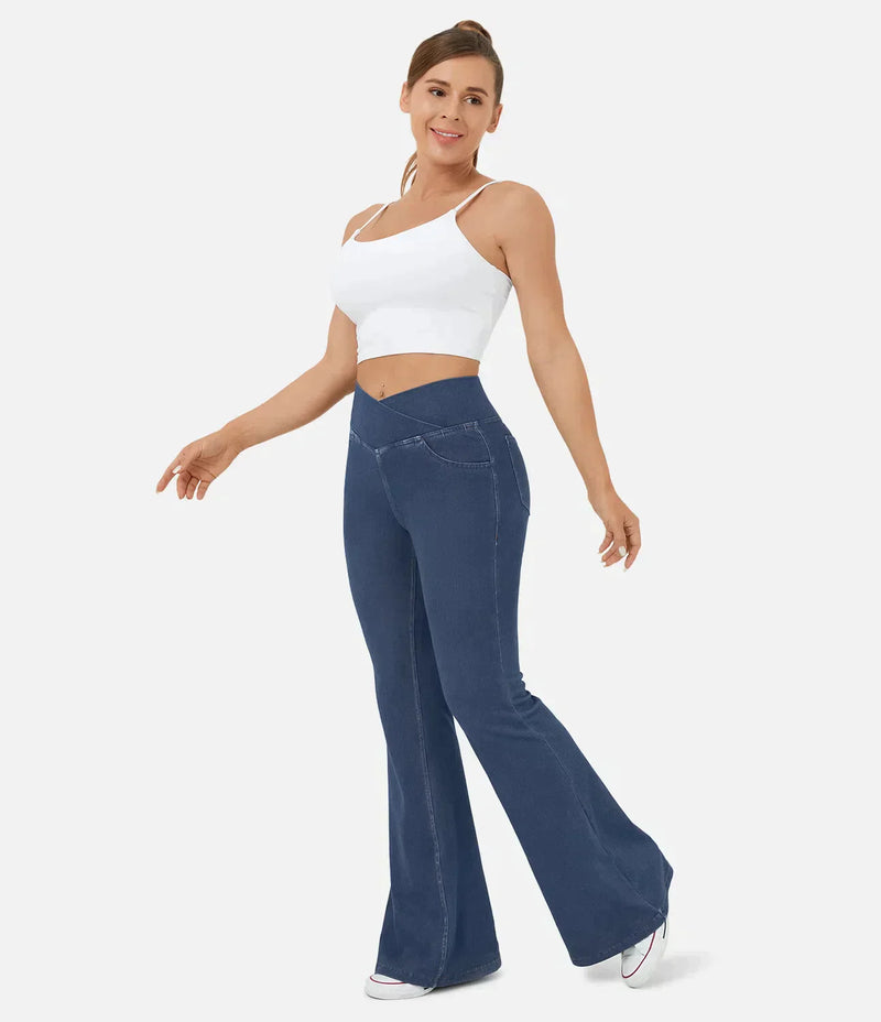 Calça Jeans Mab™ ganga de cintura alta